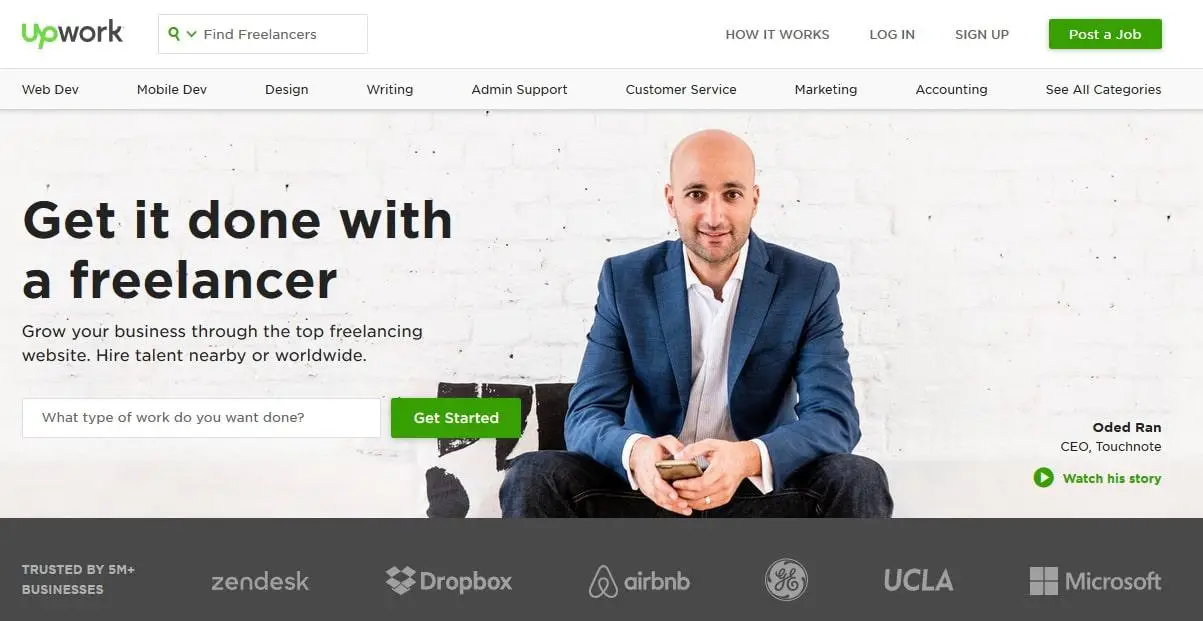 upwork-Homepage