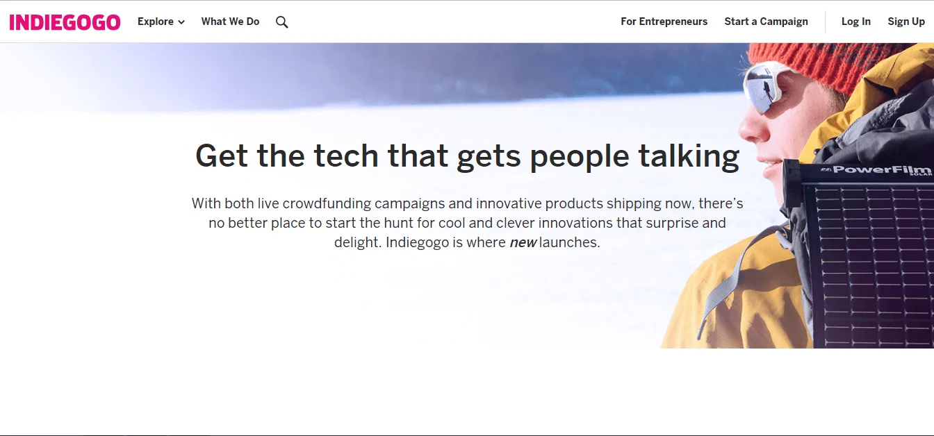 Indiegogo-Website