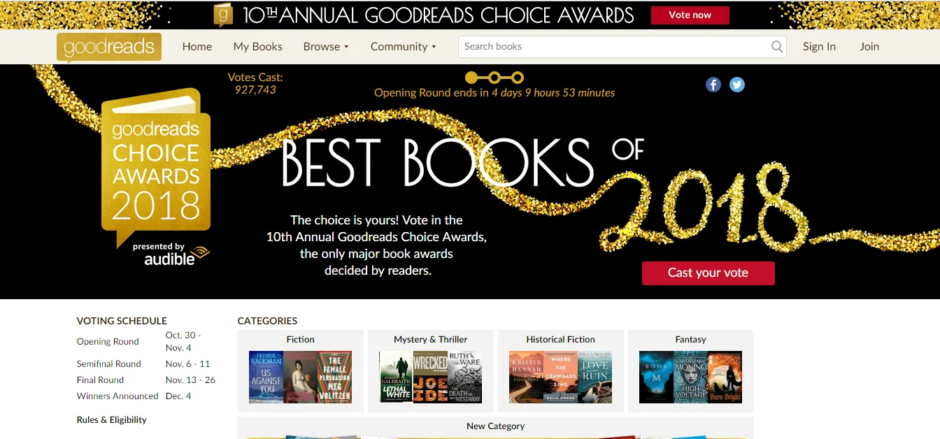 Goodreads-Website
