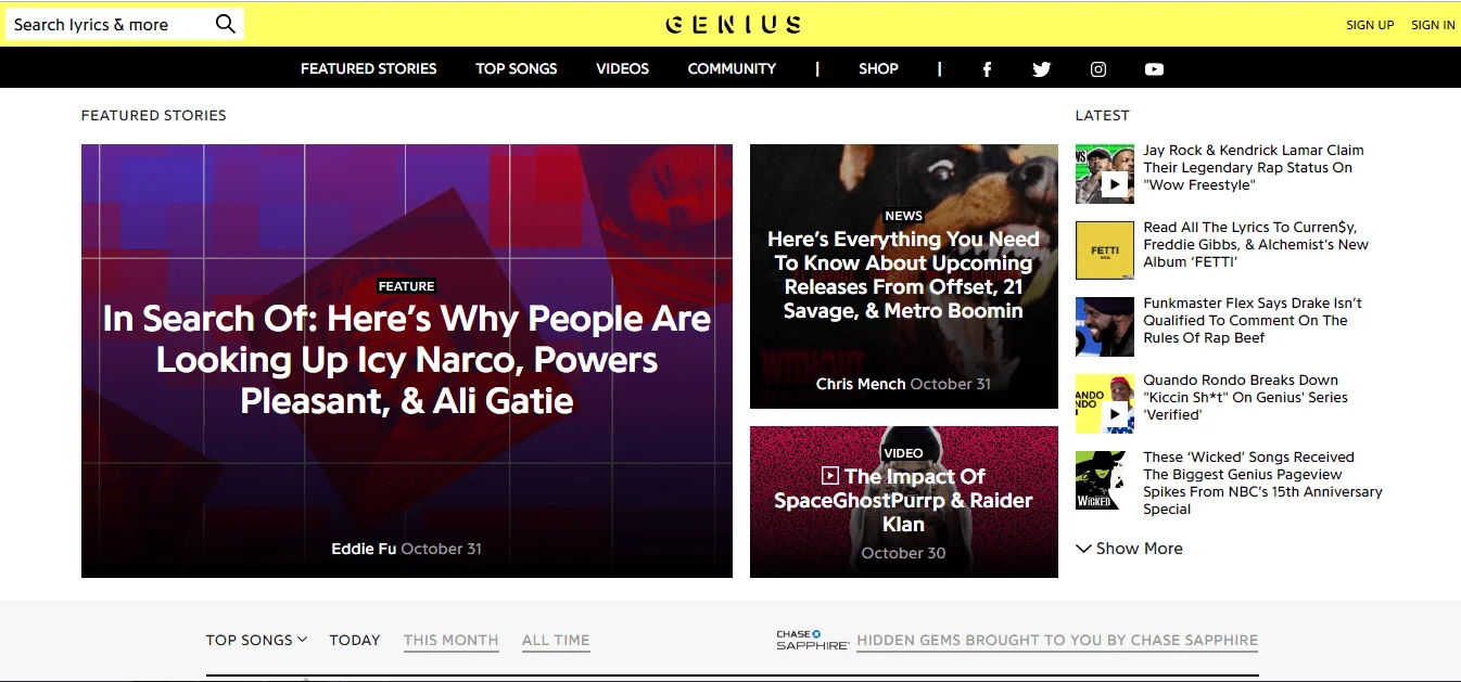 Geniale Website