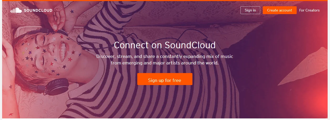 Soundcloud-Website