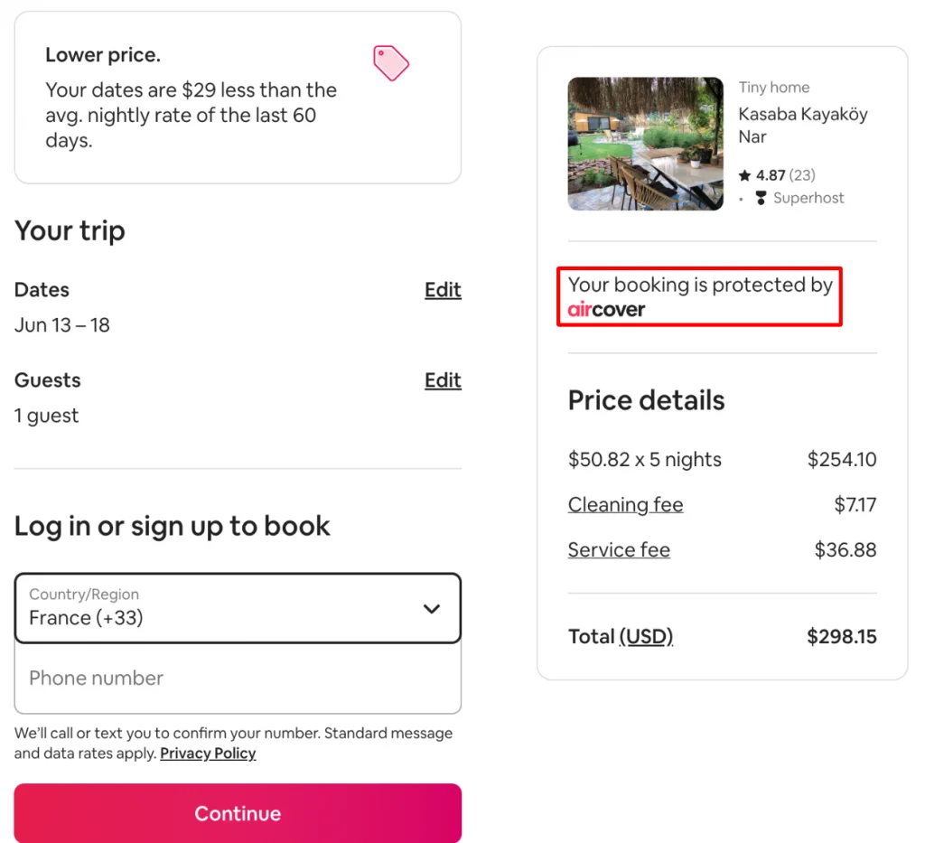 Airbnb sicheres Zahlungssystem