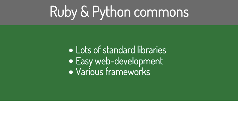 Ruby vs Python: Which one to choose? | Sloboda studio