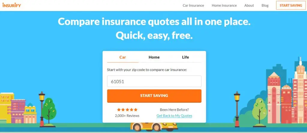 Insurify, eine Online-Plattform