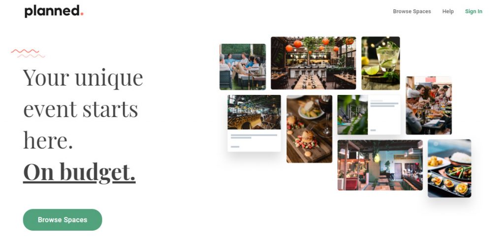 Planned, a Montreal-based event planner platform