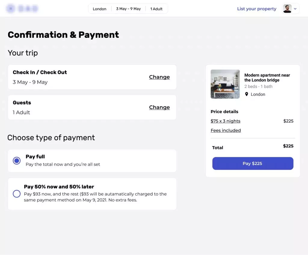payment rental property marketplace