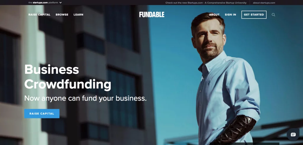 fundable homepage