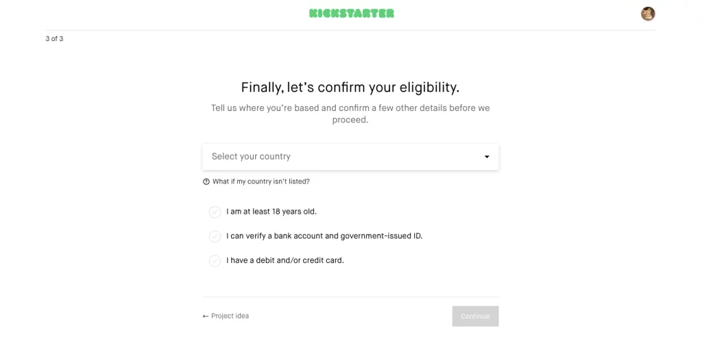 Start a campaign on Kickstarter: Step 3