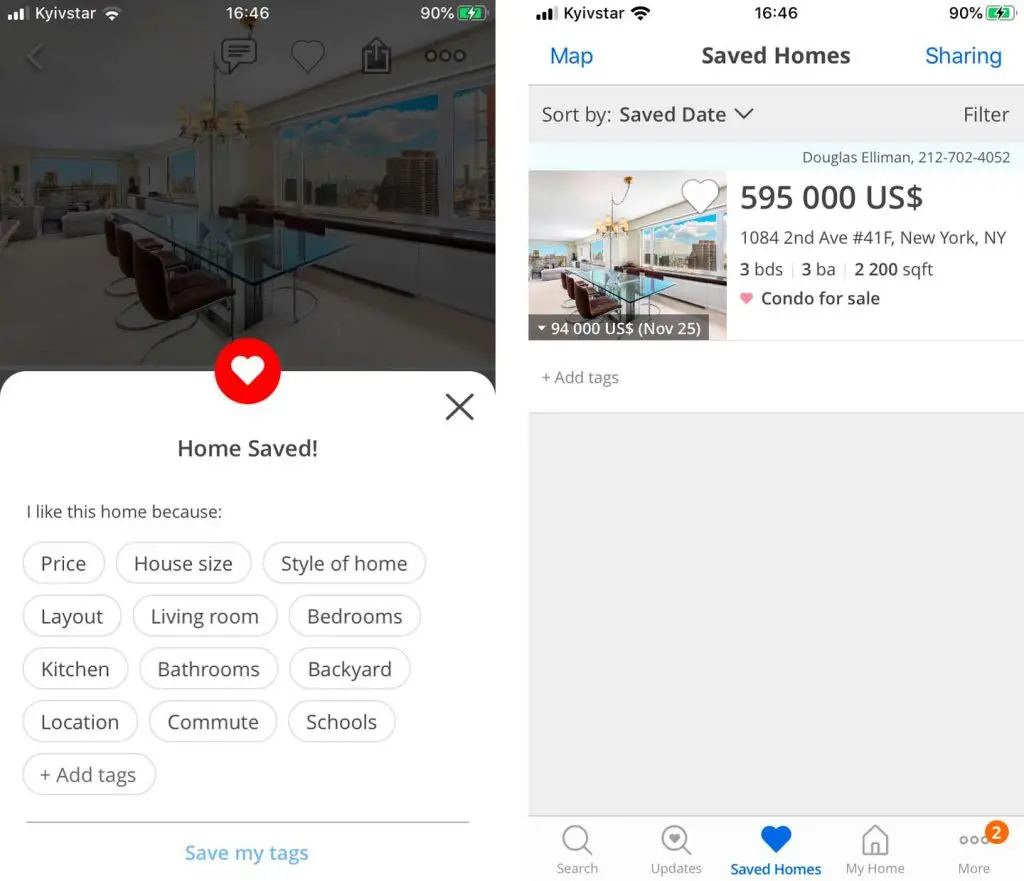 Entwicklung einer mobilen Immobilien-App Favoriten