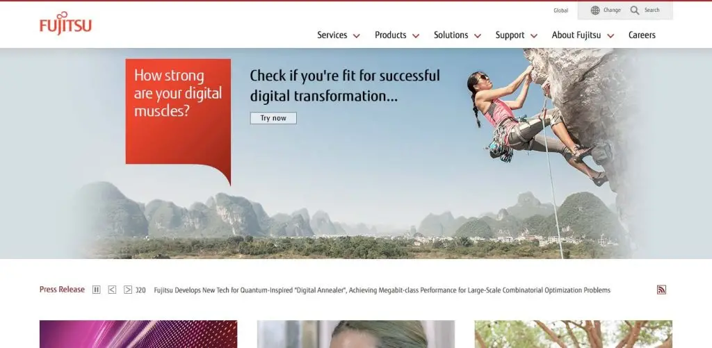 fujitsu homepage