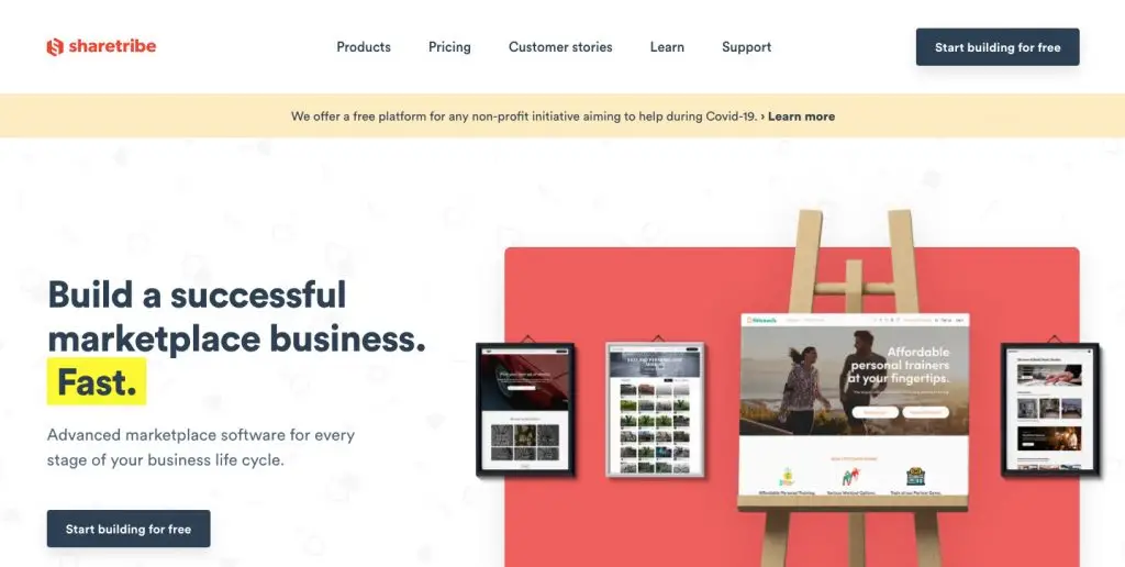 Wie man eine Marktplatz-Entwicklungsplattform auswählt: Sharetribe