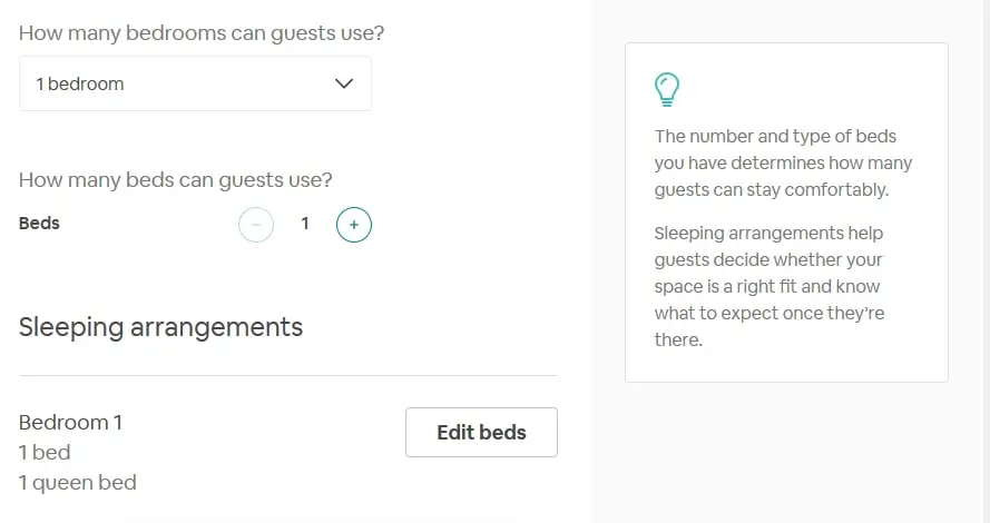airbnb Musterauswahl