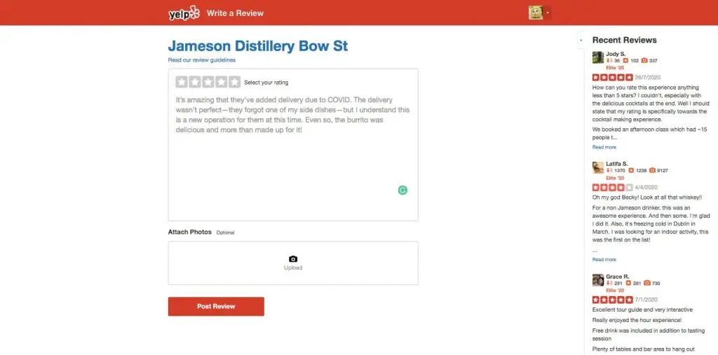 eine Bewertungs-App wie Yelp zu erstellen: Hochladen von Fotos und Videos