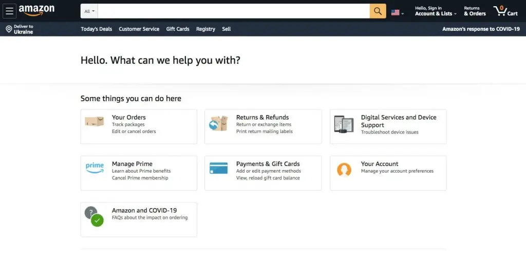 eine E-Commerce-Website wie amazon erstellen: Kundenbetreuung