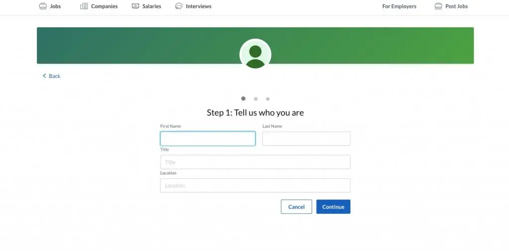 how to build a job search website: resume creation