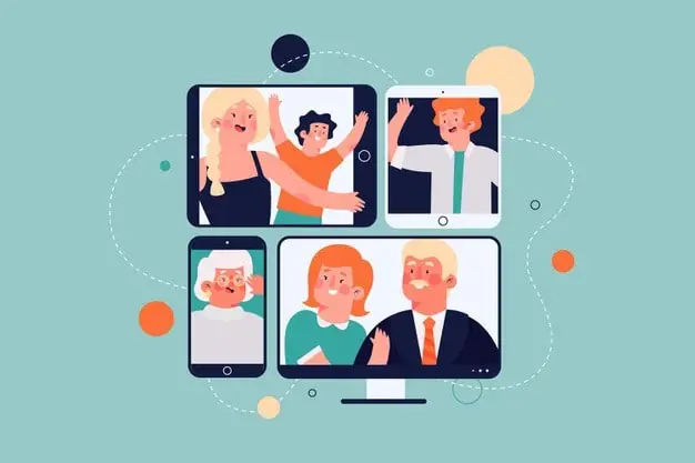 Peer-to-Peer-Videokonferenz: Online-Übertragung
