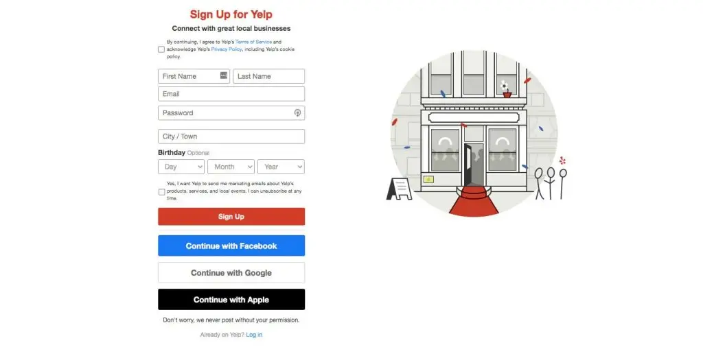 eine Bewertungs-App wie Yelp erstellen: Registrierung und Anmeldung