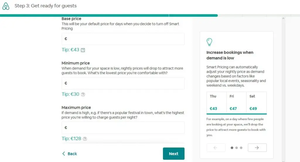 airbnb-Musterpreis