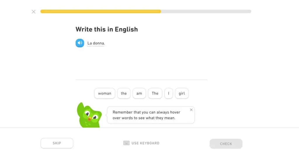Wie man einen Chatbot mit natürlicher Sprachverarbeitung erstellt: Duolingo In-App-Unterstützung