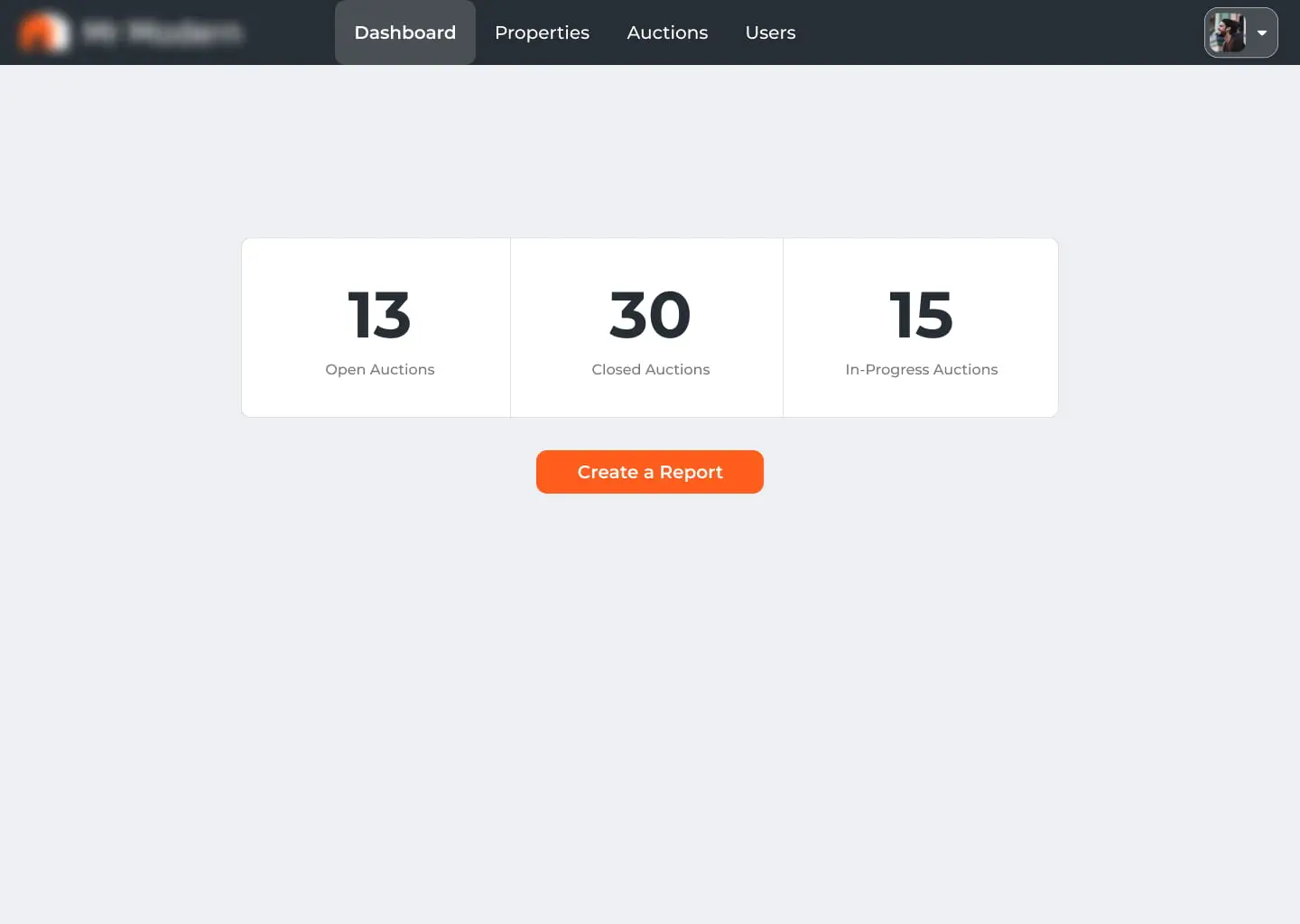 admin dashboard