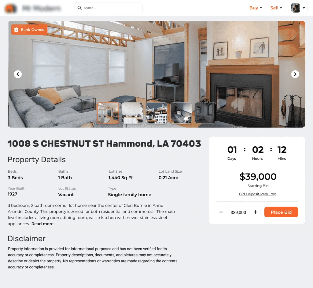 real estate property page