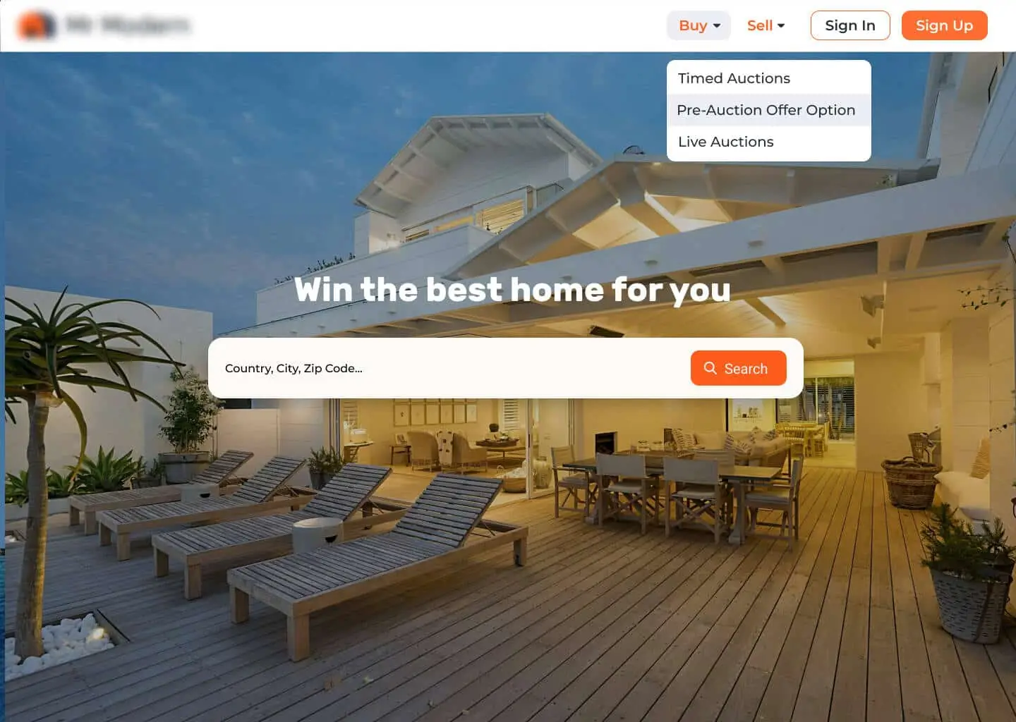 home page