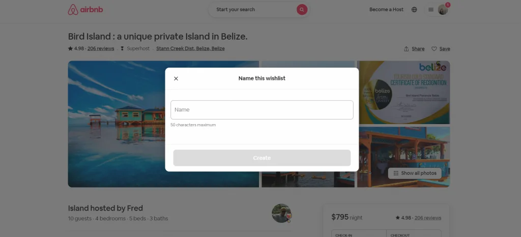 Wie man eine Website wie Airbnb erstellt: Wunschliste