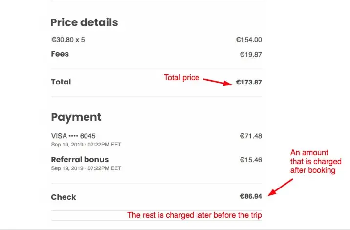 Wie man eine Website wie Airbnb aufbaut: den Preis festlegen