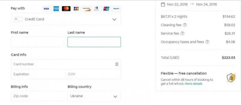 Wie man eine Website wie Airbnb erstellt: Zahlungsvorgang