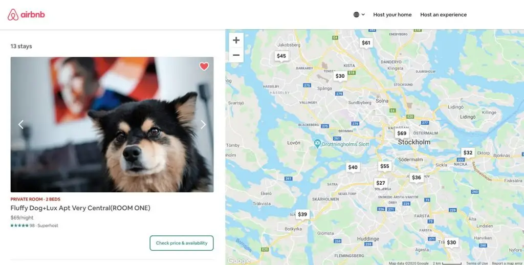 Wie man eine Website wie Airbnb aufbaut: Standort