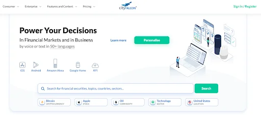 CityFALCON Startseite