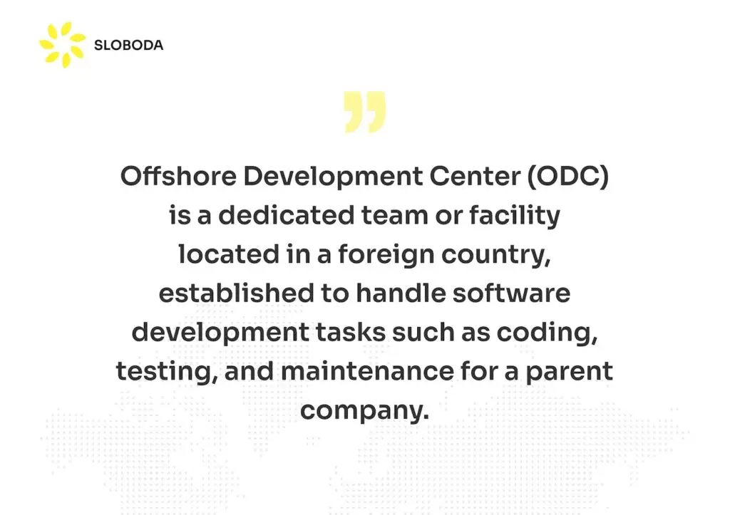 Definition eines Offshore-Entwicklungszentrums
