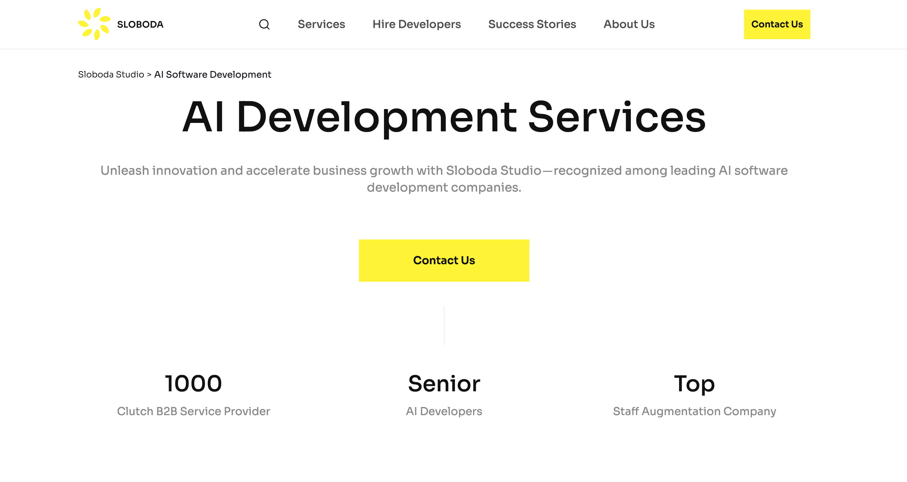 AI Development Services | Custom AI Solutions - Sloboda Studio